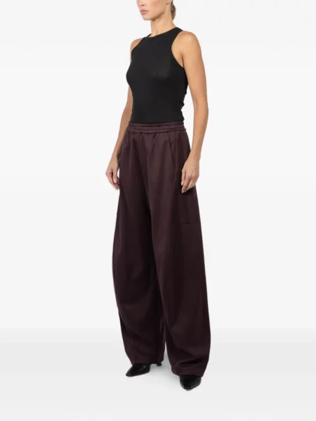 Pantaloni Tibi alergare maro