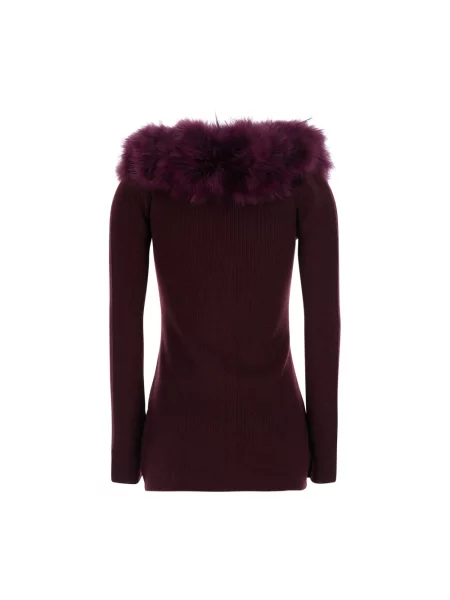 Sweter Blumarine wełniany fioletowy