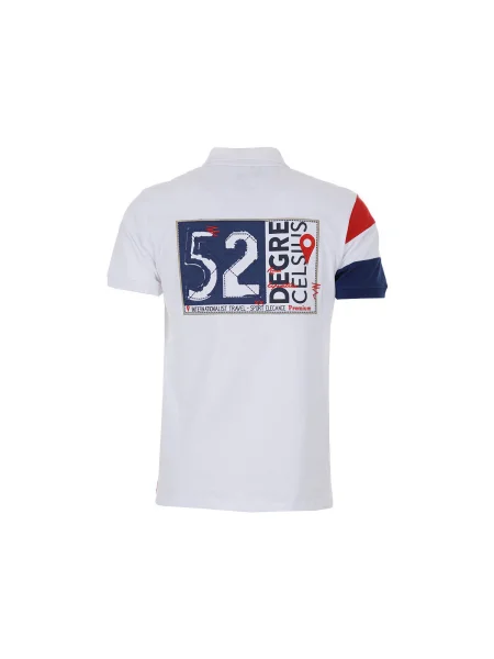 Tricou polo copii Degré Celsius alb