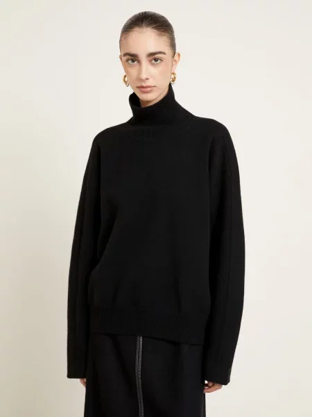 Jil Sander Golf schwarz czarny