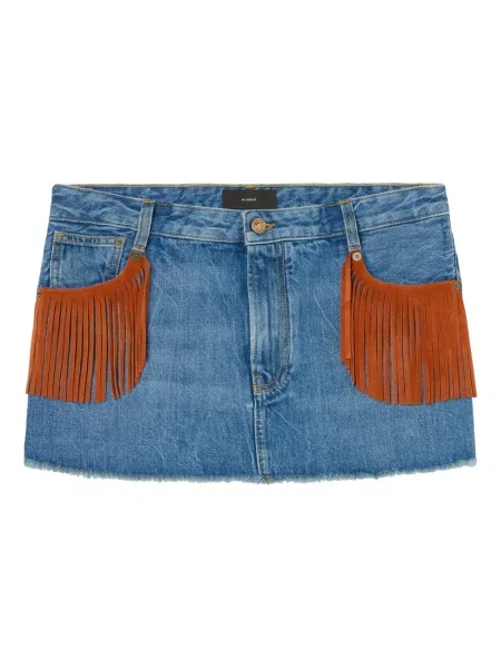 Mała mały spódnica jeansowa Alanui niebieska