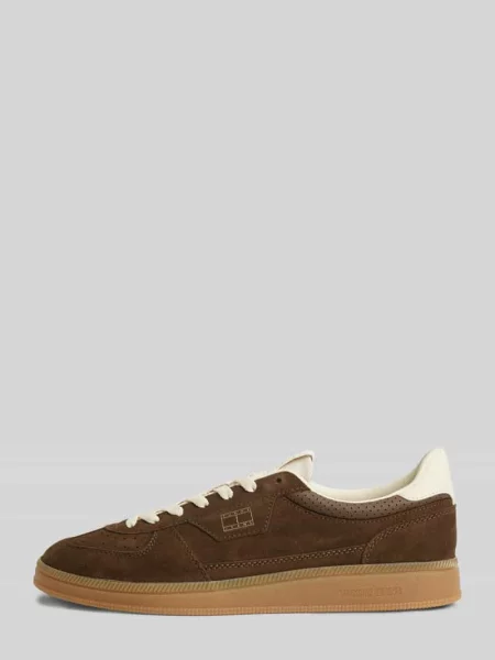 Sneakersy z naturalnej skóry welurowej Tommy Jeans