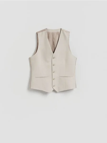 Reserved Vestă clasică bej