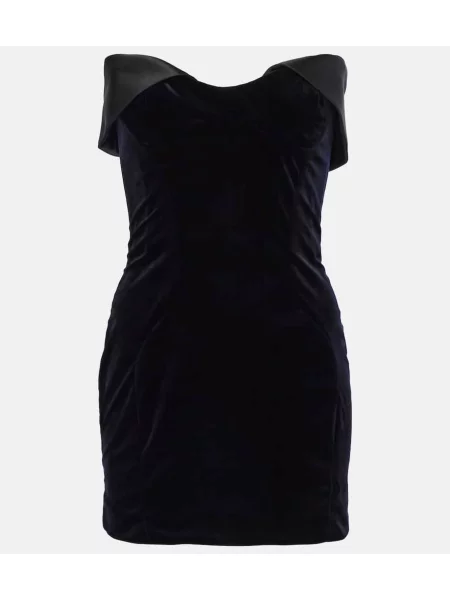 Rochie Mugler din satin negru