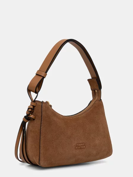 TOMMY HILFIGER Geantă de umăr caramel maro