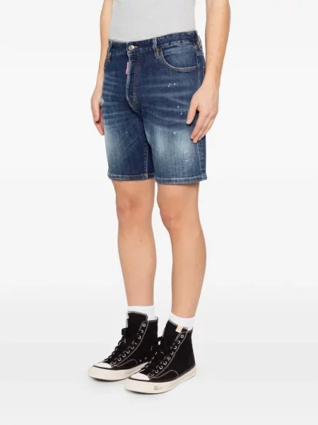 Kratke hlače Dsquared2 s izlizanim efektom plava
