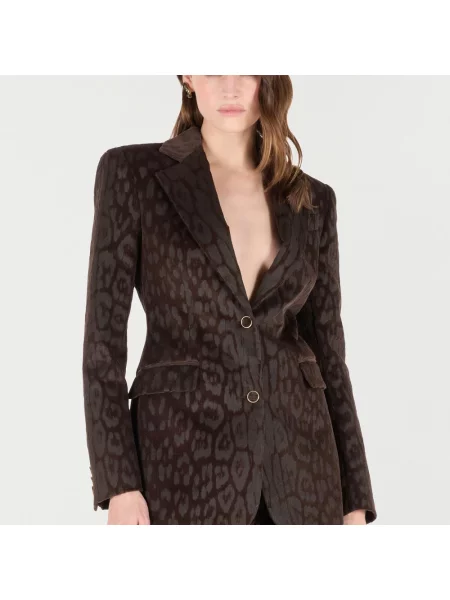 Marynarka Roberto Cavalli sztruksowa brązowa