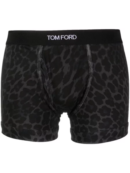 Boxeri Tom Ford cu imagine cu model leopard negru