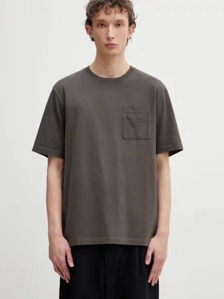 Maison Kitsuné Poetic Script tricou bărbătesc din