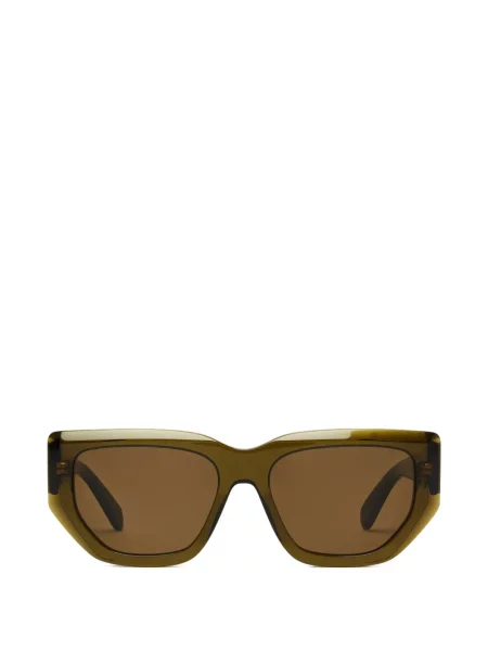 Ochelari de soare Stella Mccartney Eyewear cu imprimeu geometric verde
