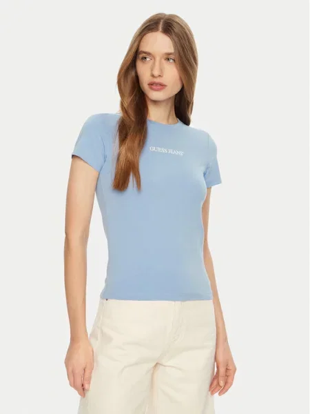 Guess Jeans T-Shirt Γαλάζιο