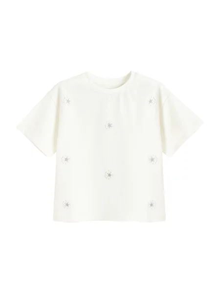COOL CLUB by SMYK Tricou gri / lână alb