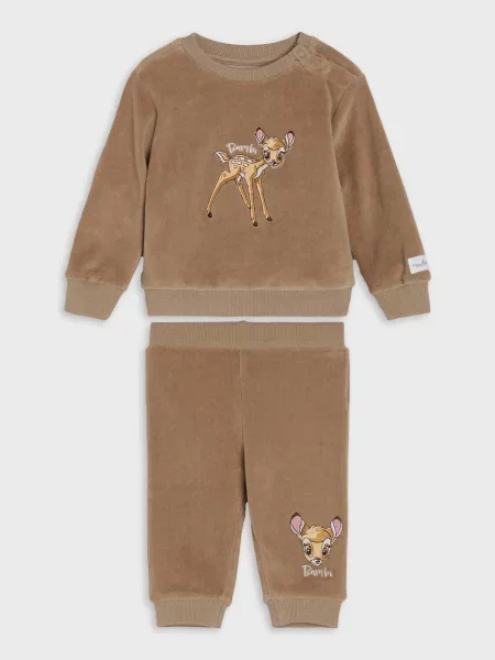 Sinsay Souprava mikiny a kalhot Bambi hnědá