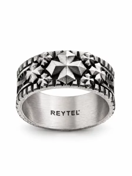 REYTEL Inele CROSS PATTÉE argintiu