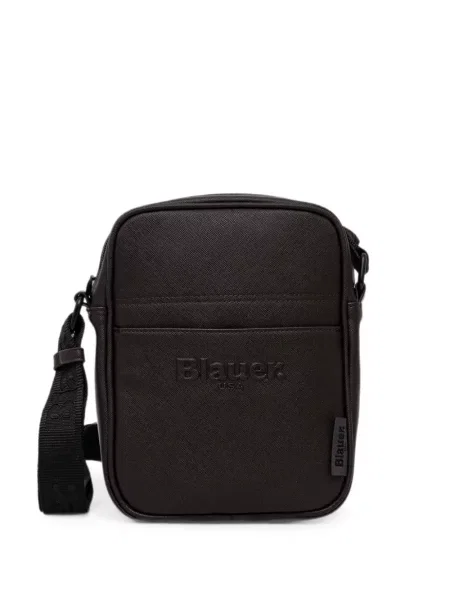 Geantă crossbody Blauer cu autograf maro