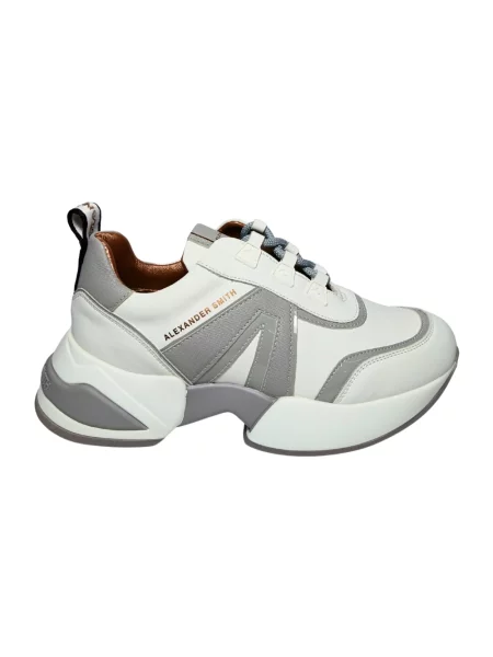 Sneakersy Alexander Smith skórzane białe