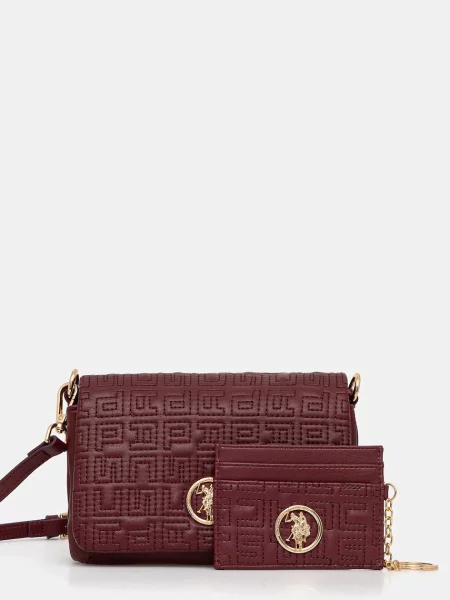 U.S. Polo Assn. torebka Box Bag bordowy