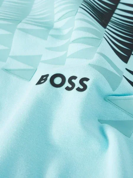 Tricou Boss cu imagine albastru