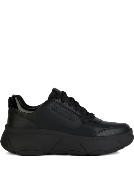 Sneakerși Geox cu platformă negru