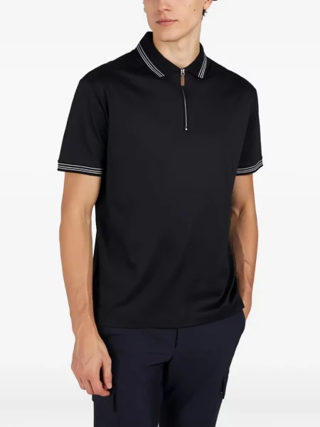 Ριγέ polo Paul & Shark μπλε