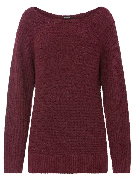 Sweter z grubej dzianiny czerwony