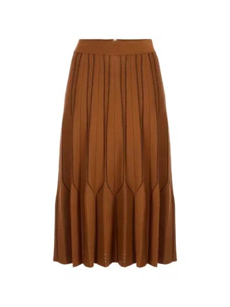 Fustă Elisabetta Franchi tricotate maro