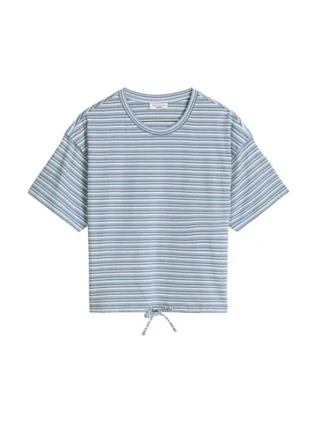 Marc O'Polo DENIM Majica svijetloplava / čokolada bijela