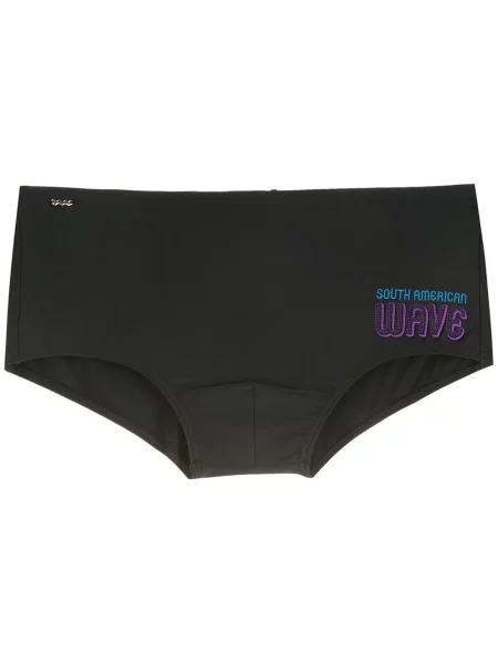 Slip de baie Amir Slama cu imagine negru