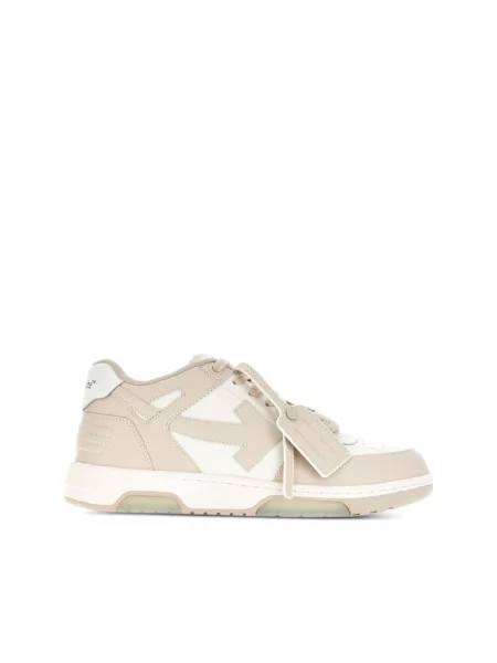 Sneakersy Off-white skórzane biznesowe białe