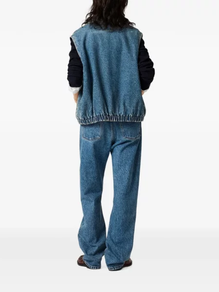 Vestă denim Miu Miu albastru
