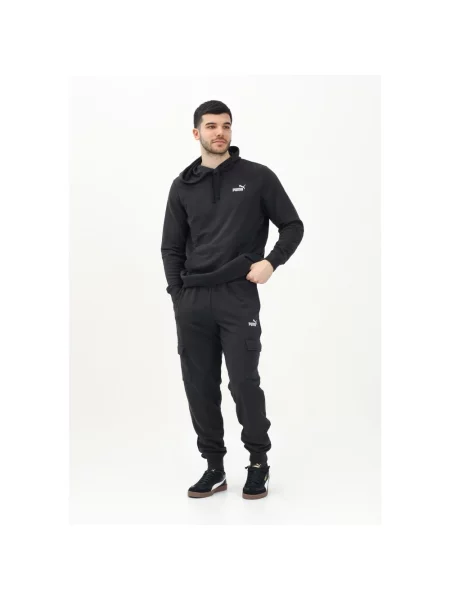 Bojówki z Essentials z logo No. 1 PUMA czarne