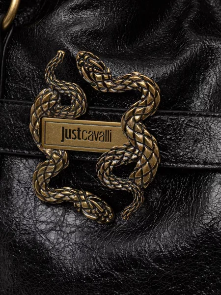 Кожаная сумка шоппер Just Cavalli