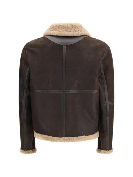 Geacă Belstaff din piele de oaie maro