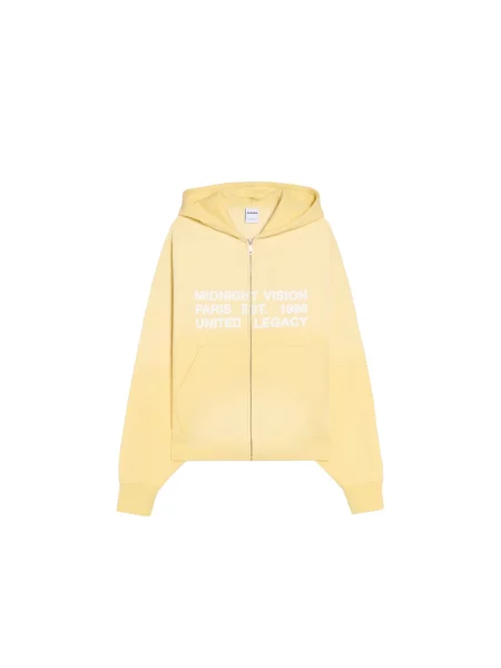 Bershka Mikina světle žlutá bílá