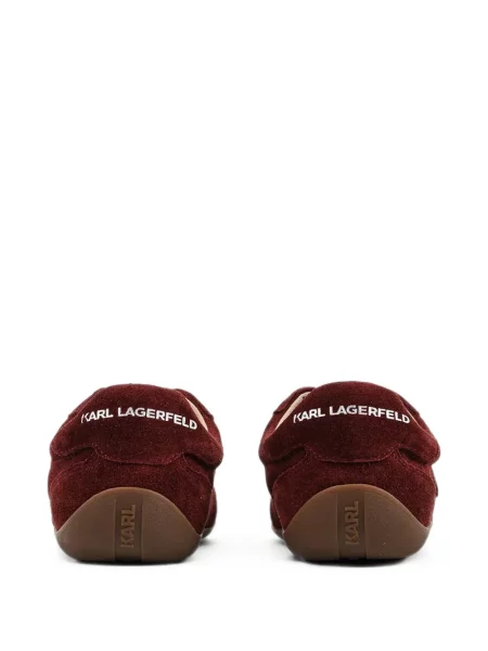 Szarvasbőr sneaker Karl Lagerfeld autogrammal piros