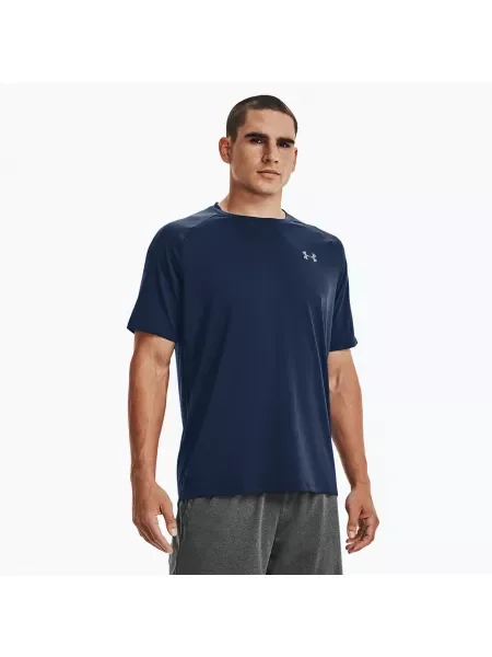 Мъжка тренировъчна тениска Under Armour Tech academy/graphite синьо