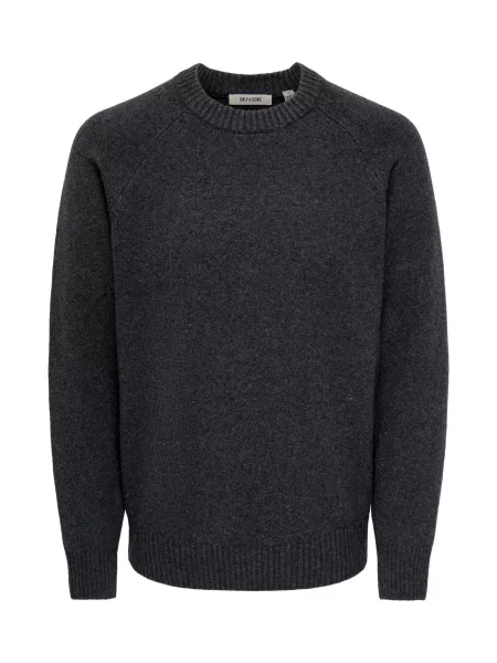Only & Sons Pulover ONSEJNAR metalic gri