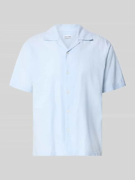 Koszula casualowa o kroju regular fit z mieszanki bawełny i lnu Jack & Jones