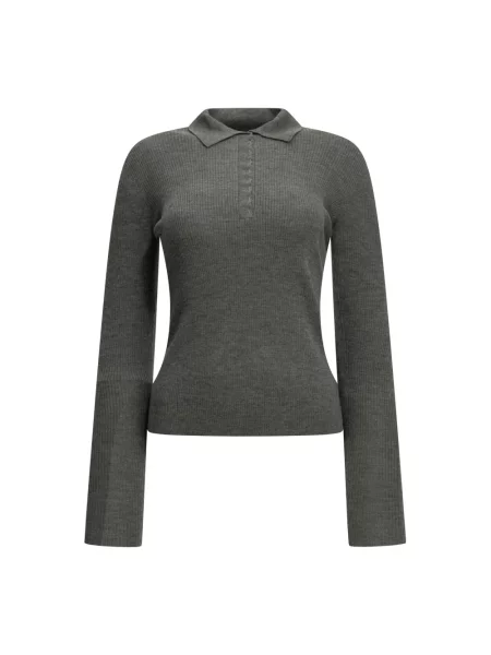 Koszulka polo Max Mara szara