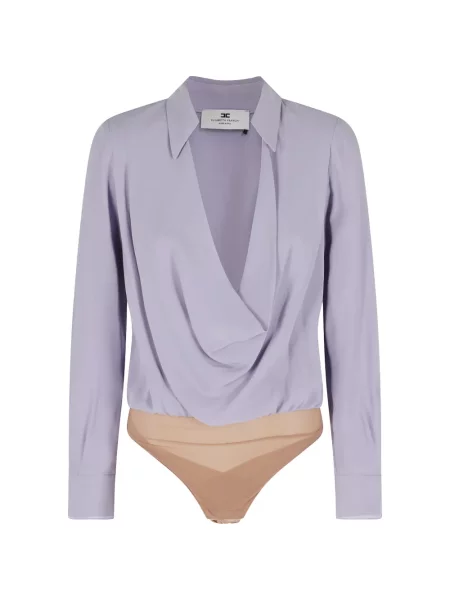 Body Elisabetta Franchi drapat violet