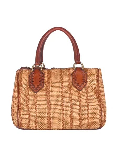 Torebka skórzana Campomaggi brązowa