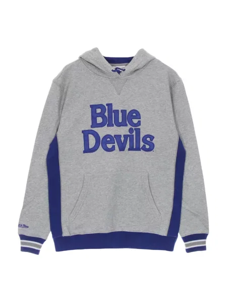 Ocieplana bluza z kapturem Mitchell & Ness polarowa szara