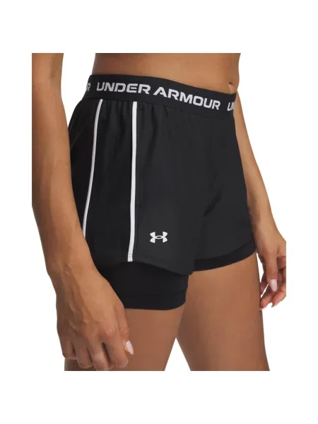 UNDER ARMOUR Športne hlače Play Up črna bela