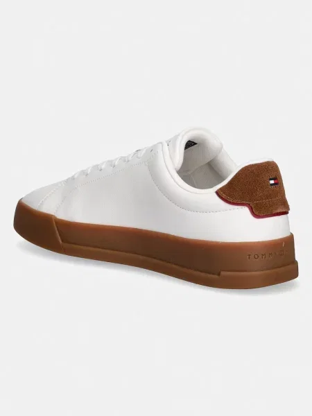Sneakersy niskie z naturalnej skóry model ‘TH COURT’ Tommy Hilfiger białe