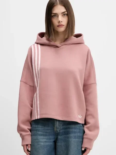 Bluza adidas Off Placed Hoodie Warm Clay L pomarańczowa