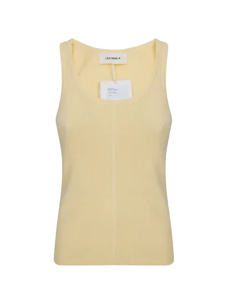 Rebrasti top Lisa Yang žuta