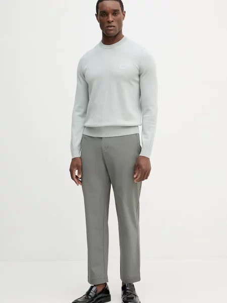 Шерстяной свитер Boss Orange оранжевый