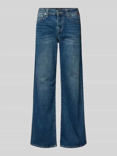 Jeansy o kroju baggy z efektem znoszenia model BOBBY' True Religion niebieskie
