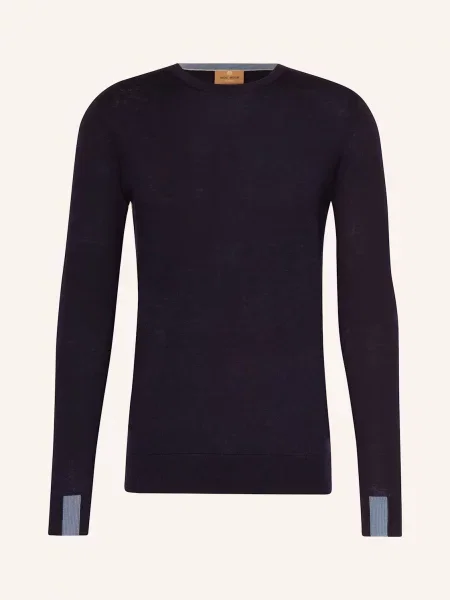 Mos Mosh Gallery Sweter Mmgadam blau granatowy