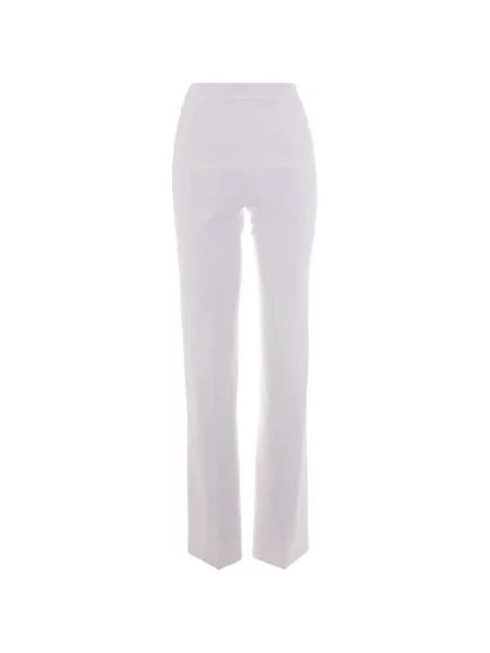 Pantaloni Elisabetta Franchi evazate alb